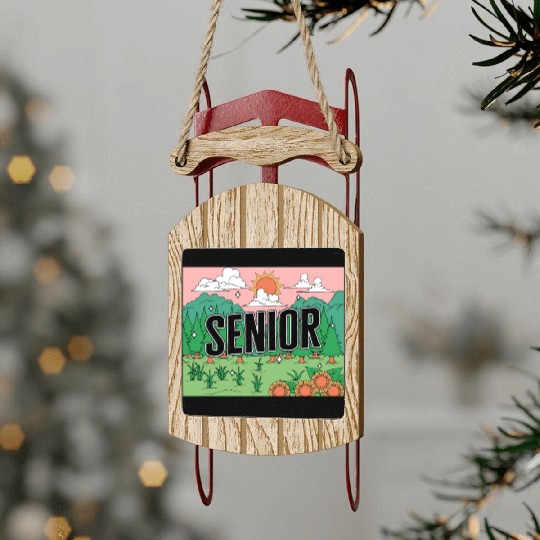 Graduation Sled Ornaments, Senior Class Of 2023 Gift End