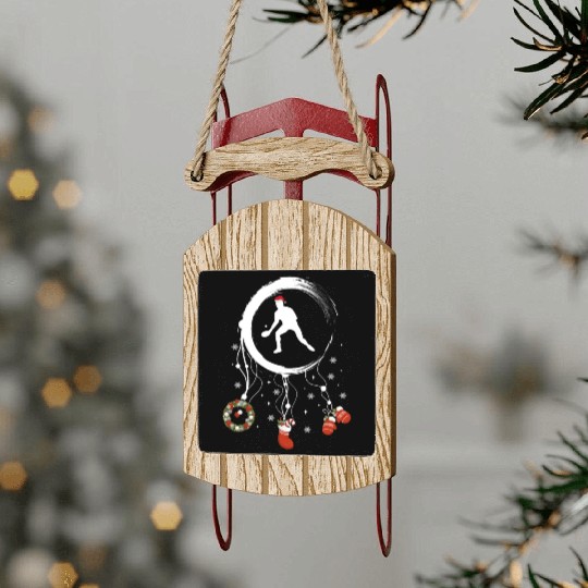 Winter dreamcatcher Christmas Table tennis Sled Ornaments