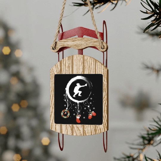 Winter dreamcatcher Christmas Baseball Sled Ornaments
