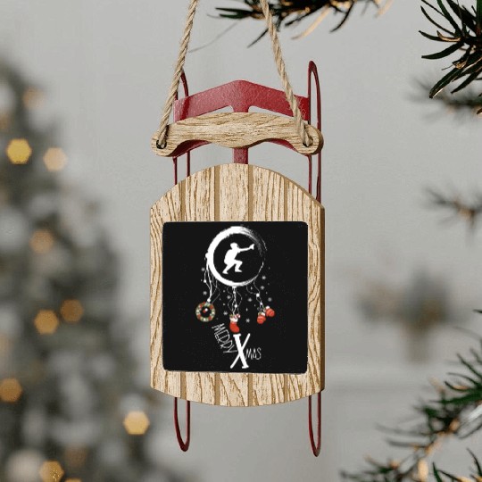 Winter dreamcatcher Christmas Baseball Sled Ornaments