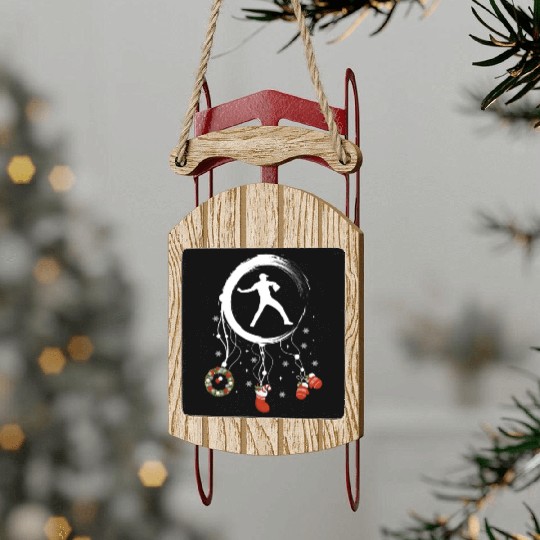 Winter dreamcatcher Christmas Baseball Sled Ornaments