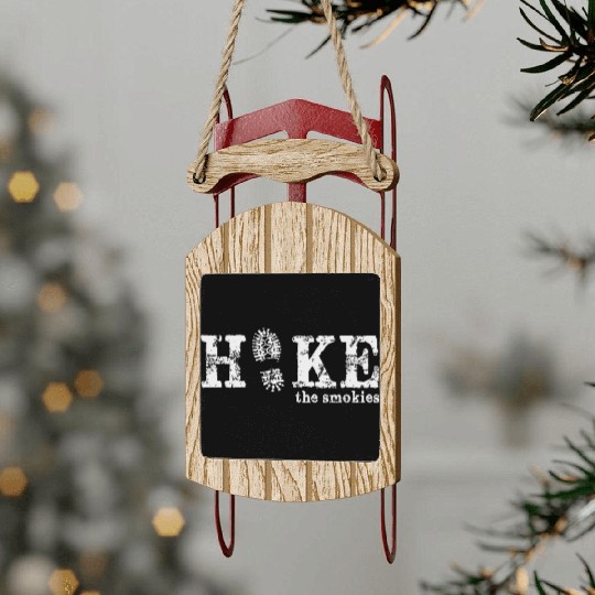 Hike The Great Smoky Mountains Sled Ornaments