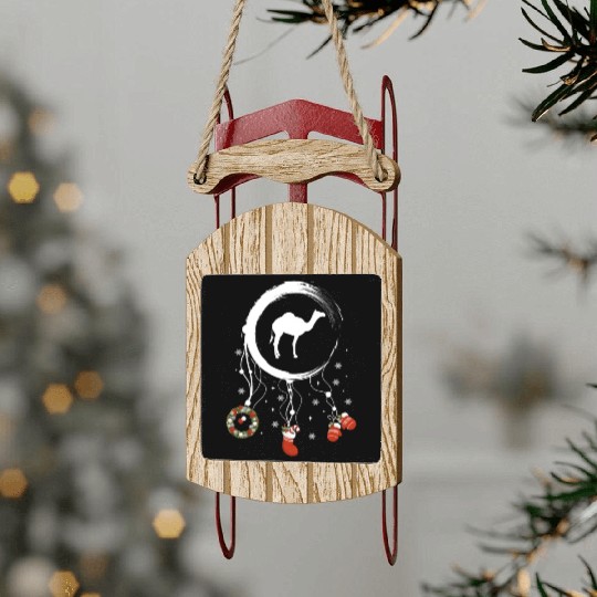 Winter dreamcatcher Christmas Camel Sled Ornaments