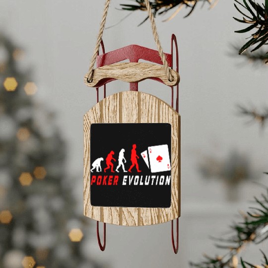 Poker Evolution Sled Ornaments