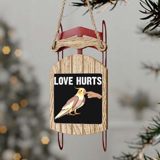 Love Hurts Sled Ornaments