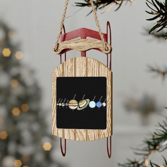 Solar System Astrophysic Planets, Solar System Sled Ornaments