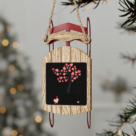 Valentine's Love Tree! Sled Ornaments