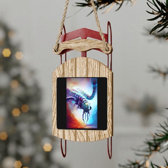 Alien insect Sled Ornaments