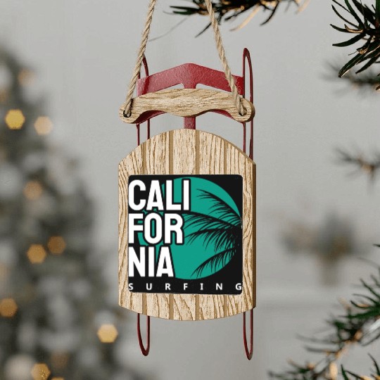 California surfing Sled Ornaments