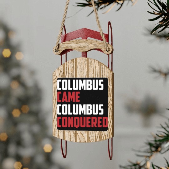 Columbus Day 1492 Sled Ornaments