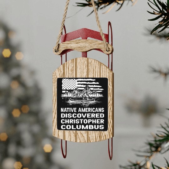 Columbus Day 1492 Sled Ornaments