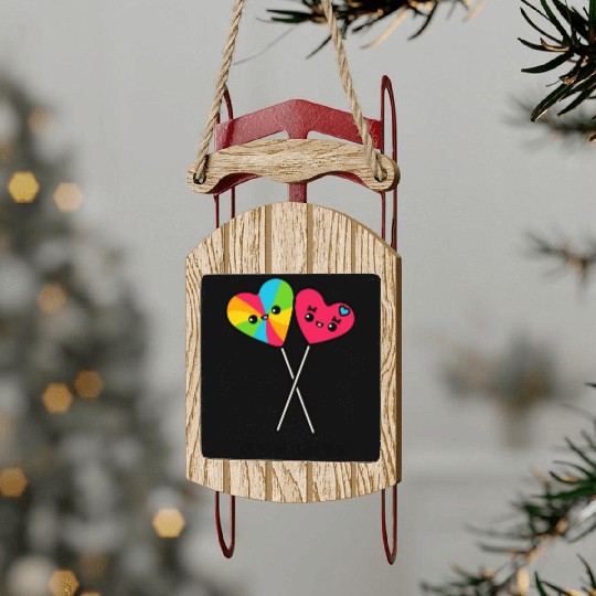 You Are My Candy Crush Sled Ornaments