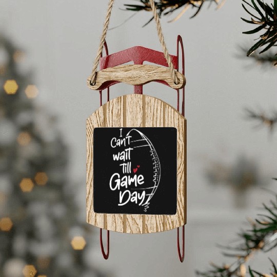 American Football Football Sunday Game Day Sport Sled Ornaments
