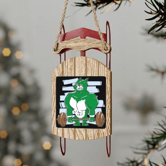 Pumping hulk. Gym Sled Ornaments