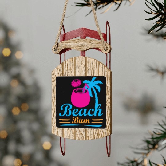 Feeling A LiL Salty with Summer Clothes Sled Ornaments