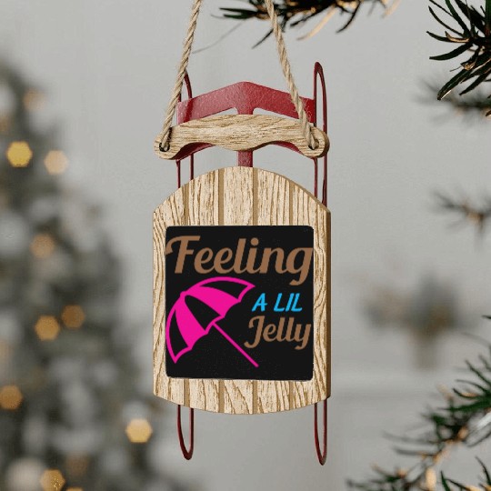 Feeling A LiL Salty with Summer Clothes Sled Ornaments