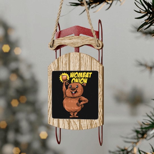 Wombat Onion - Wombat Onion Sled Ornaments