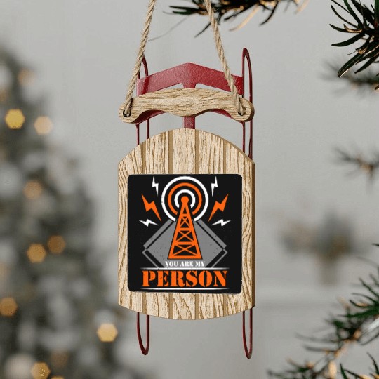 Ham Radio You Are My Person Amateur Radio Operator Sled Ornaments
