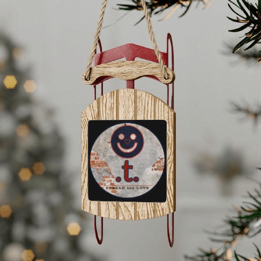 SPREAD the LOVE Sled Ornaments