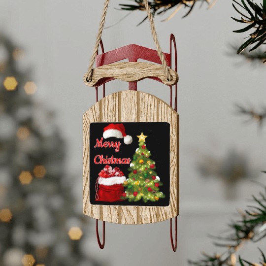 Christmas Sled Ornaments