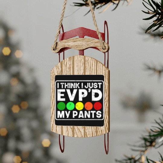 I think I just EVP'D my pants - supernatural Sled Ornaments