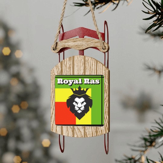 ROYAL RAS LION Sled Ornaments