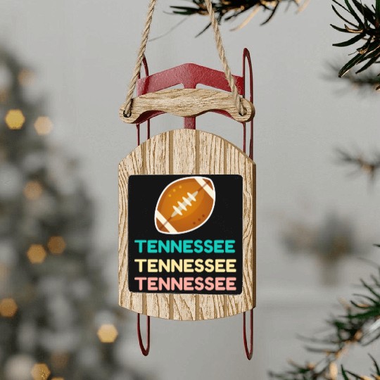 Tennessee Game Day , Retro Tennessee Sled Ornaments.