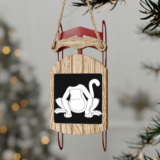 Chimpanzee Monkey Orangutan Monkey Lover Monkey Sled Ornaments