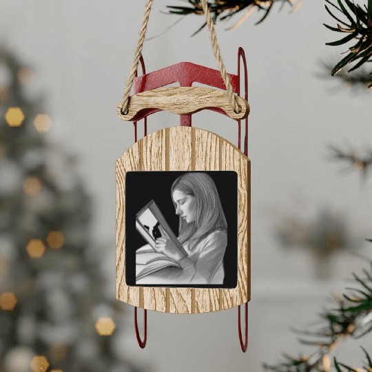 book club ,book lover Sled Ornaments
