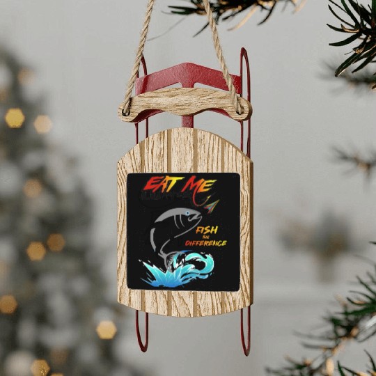 tuna fish Sled Ornaments design