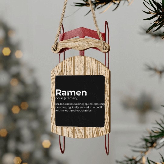 Ramen Japanese Cuisine Tonkotsu Premium Sled Ornaments
