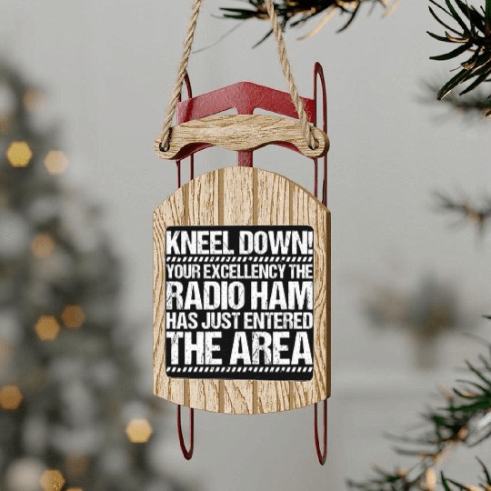 Radio Ham Amateur Radio Operator Ham Radio Sled Ornaments