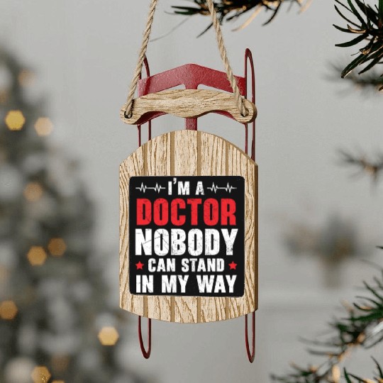 Doctor Hospital Medicine Physician Healthcare Sled Ornaments