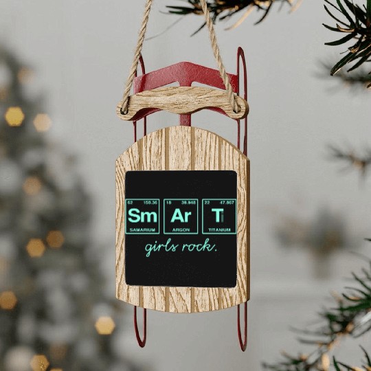SMART GIRLS ROCK - Elements Periodic Table Sled Ornaments