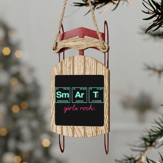 SMART GIRLS ROCK - Elements Periodic Table Sled Ornaments