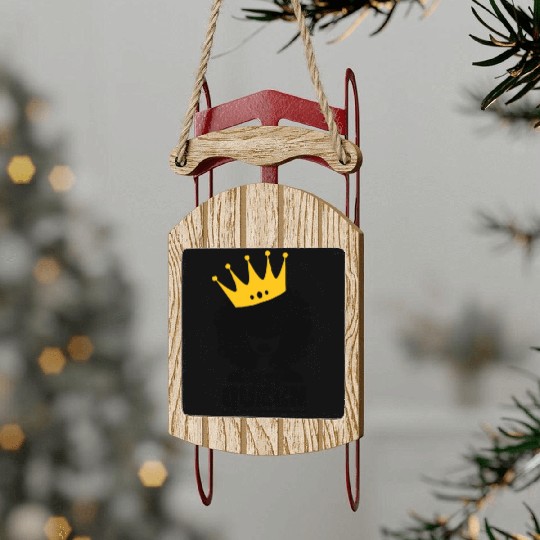 Black Queen Sled Ornaments