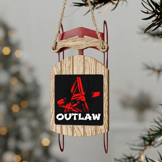Skull - Bad Ass - Outlaw Sled Ornaments