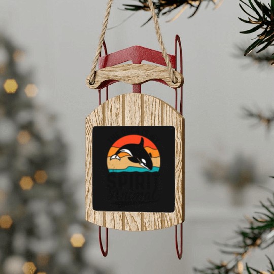 The Orca My Spirit Animal Sled Ornaments