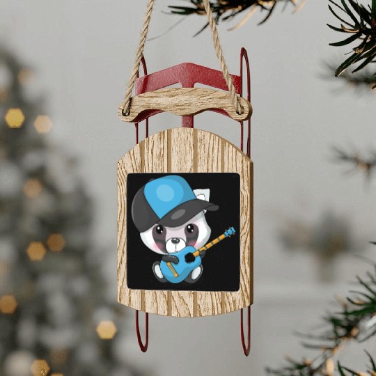 Cute Classic Sled Ornaments