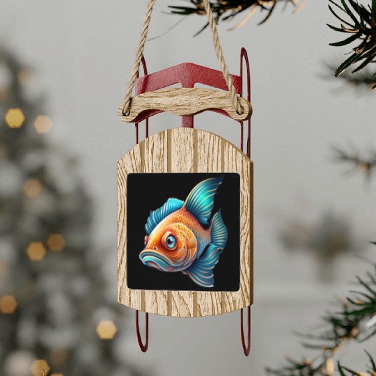 Koi Fish Sled Ornaments