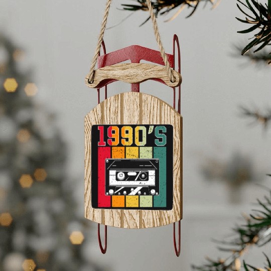 Retro - 1990s Sled Ornaments