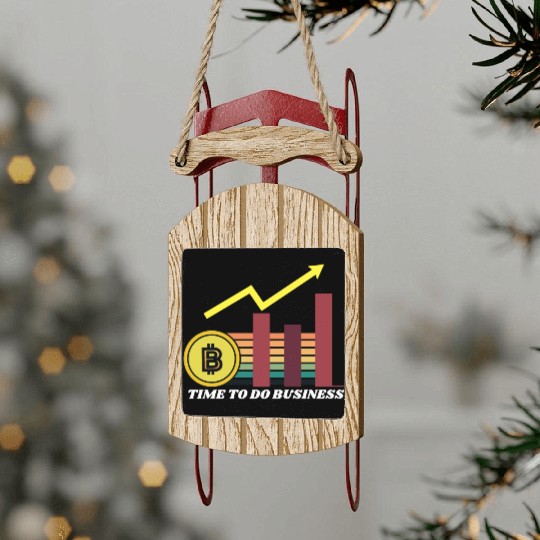 CRYPTO BUSINESS Sled Ornaments