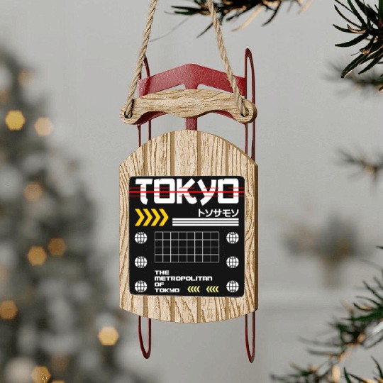The Metropolitan of Tokyo Sled Ornaments