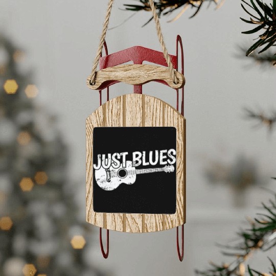 Just Blues Music Trumpet Chicago Sled Ornaments