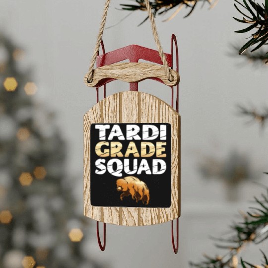 Tardigrade Squad Moss Piglet Science Lover Sled Ornaments