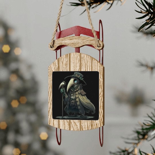 Lil' Plague Doctor Sled Ornaments