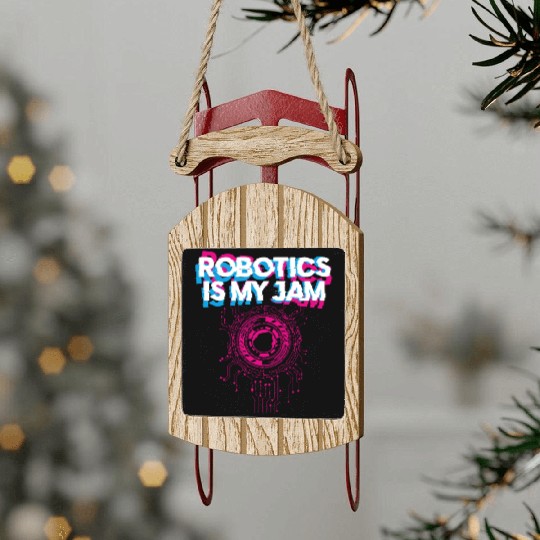 Robot Robotics Engineer Robotics Sled Ornaments