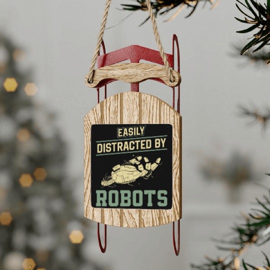 Robot Robotics Engineer Easily Sled Ornaments