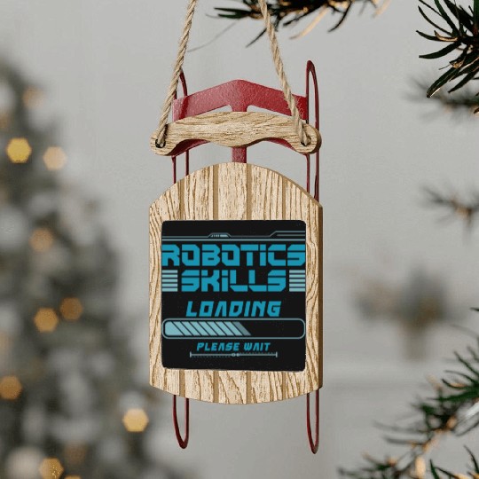 Robot Robotics Engineer Robotics Sled Ornaments
