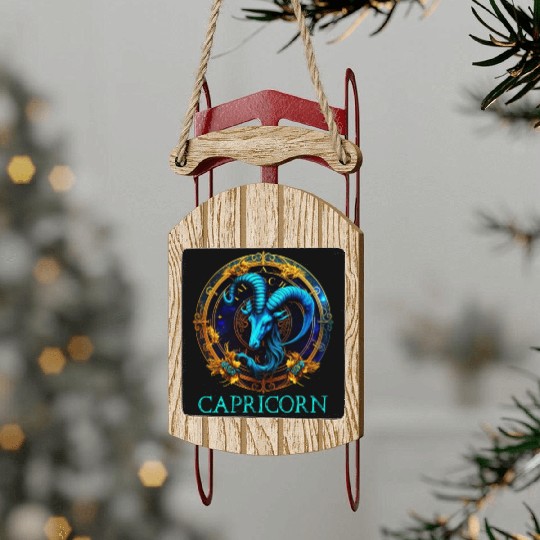 Embrace Your Capricorn Identity: Capricorn Pride Z Sled Ornaments